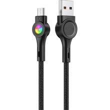 Vipfan X08 USB na Micro USB, 3A, 1,2m, černý