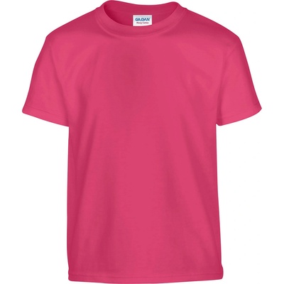 Gildan Dětské tričko HEAVY COTTON heliconia růžová