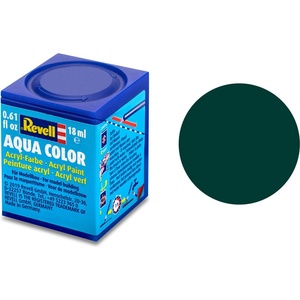 Revell Акрилна боя, Revell, Aqua Color, Зеленикаво черен, Мат, 18 мл (R36140)