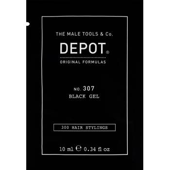 Depot 300 модела за коса № 307 черен ботанически комплекс гел за оформяне на коса временно покритие и обем средна фиксация 10 ml