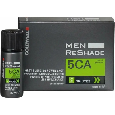 Goldwell Men Reshade Grey Blending Power Shot 4 x 20 ml, 5CA