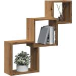 vidaXL Стенни кубични рафтове дъб артизан 68x15x68 см (855815)
