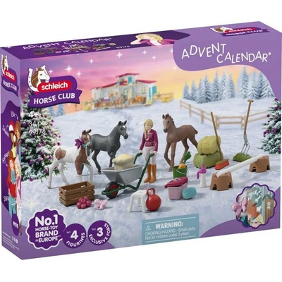 Schleich Adventný kalendár HORSE CLUB 2025 - Vianočný zázrak žriebä