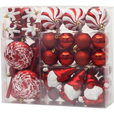 Gule MagicHome sada, 47 ks, červené, mix, na vianočný stromček