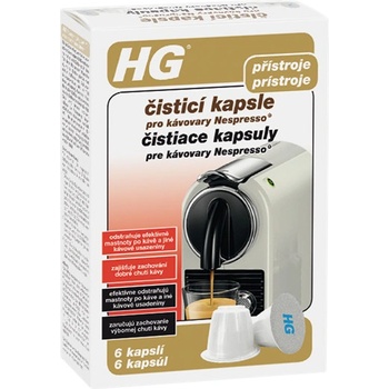 HG Čistiace kapsule pre kávovary Nespresso 6 x 3 g