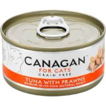 Symply Pet Foods Canagan Cat tuniak a krevety 75g