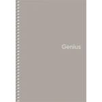 Shkolyaryk Publishing House Спирална тетрадка, A5, карирана, 80 страници, PP корица, SHKOLYARYK "Genius", смесена A5-080-6806K (A5-080-6806K)
