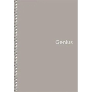 Shkolyaryk Publishing House Спирална тетрадка, A5, карирана, 80 страници, PP корица, SHKOLYARYK "Genius", смесена A5-080-6806K (A5-080-6806K)