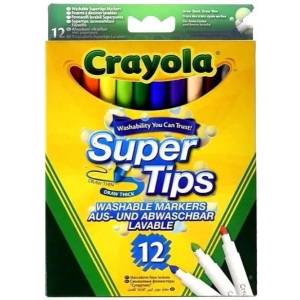 Crayola Crayola: Комплект тънкописци, миещи се - 12 броя (7509)
