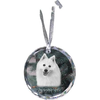 Art-Dog Japonský špic - personalizovaná vianočná guľa s fotografiou, ozdoba na vianočný stromček