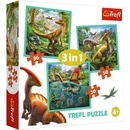 Puzzle Trefl Neobyčejný svět dinosaurů 3v1 20,36,50 dílků