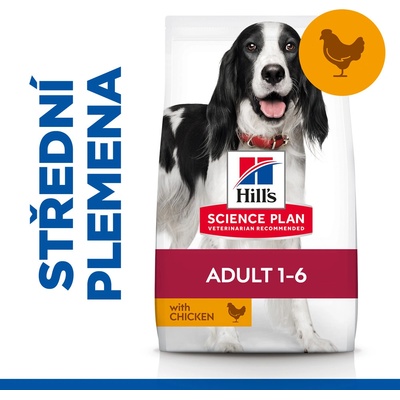 Hill's Science Plan Light pre dospelých psov stredných plemien s kuracím 14 kg