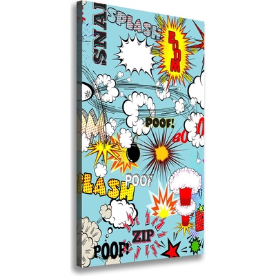 Vertikálny moderný fotoobraz canvas na ráme Komiks 50x100 cm