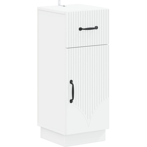 vidaXL Шкаф за баня HOORN Бяло 30 x 31 x 77 см Инженерна дървесина (897265)