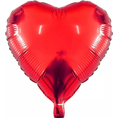 Foliový balonek srdce červené 45 cm Nebalený