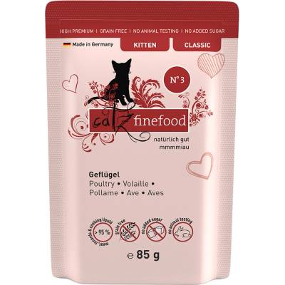 catz finefood Kitten 24 x hydinové 85 g