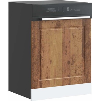 vidaXL Панел за съдомиялна машина, Porto, старо дърво, инженерно дърво (854145)