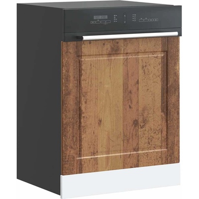 vidaXL Панел за съдомиялна машина, Porto, старо дърво, инженерно дърво (854145)