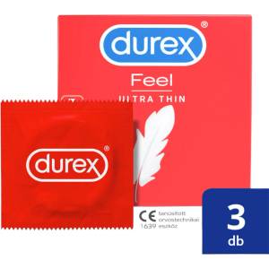 Durex Feel Ultra Thin - ултра тънки презервативи (3 бр. ) - lovesexshop