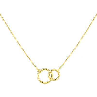 Lillian Vassago Zlatý náramek s propojenými kroužky LLV31-GB052