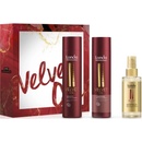 Londa Professional Velvet Oil vyživující olej na vlasy 100 ml + Velvet Oil šampon pro suché a normální vlasy 250 ml + Velvet Oil revitalizační kondicionér 250 ml dárková sada