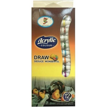 Image 1 of Акрилни бои 12 цвята 9 мл