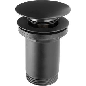 FDesign Kleome Click-Clack вентил за мивка, матово черен, без преливник (FD7-303-22)
