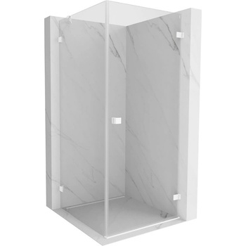 Mexen Lunar-B врата на душ кабина, отваряща се надясно, 90 x 90 см, прозрачна, бяла - 832-090-090-20-00-P (832-090-090-20-00-P)