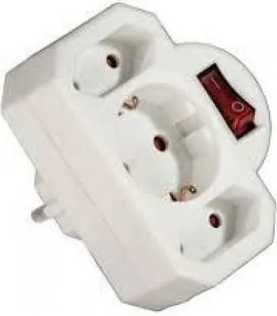 Hama 1 Plug + 2 Euro Plug Switch (108846)