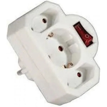 Hama 1 Plug + 2 Euro Plug Switch (108846)