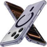 Techsuit Калъф за iPhone 17 Pro Max - Techsuit - Удароустойчив Clear Silicone MagSafe - Опушено Черен