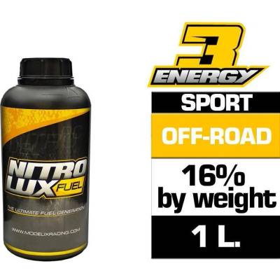 NITROLUX Гориво за нитро автомодели nitrolux energy3 off road sport 16% by weight eu no licence (1 l. ) mx-nf01121-sport (mx-nf01121-sport)