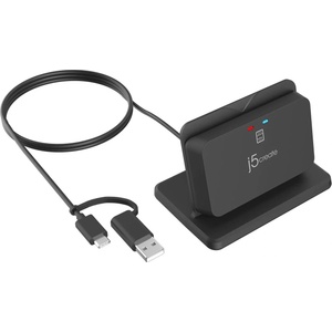 j5create Картов четец със стойка j5create JUR261-N, USB Smart card/CAC reader (JUR261-N)