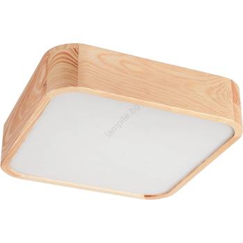 Image 1 of LAMKUR Плафон NATURAL SQUARE 2xE27/15W/230V 35x35 см бор (LA48895)