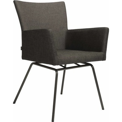 Stern Jídelní křeslo Artus VIP, 63x63x92 cm, rám lakovaná nerezová ocel černý (black matt), rychleschnoucí pěna, venkovní látka silk black