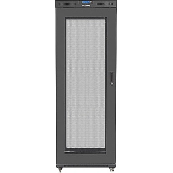 Lanberg rack cabinet 19" free-standing 37U/800x1000 (flat pack) with glass door lcd black v2 (FF01-8037-23BL)