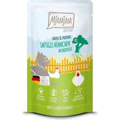 MjAMjAM Quetschie Chicks & Friends lahodné kuře s brokolicí 24 x 125 g
