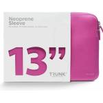 Trunk Калъф за лаптоп Trunk Laptop Sleeve (2022) Pink, до 13" (33.02cm), гумиран двоен цип, устойчив на прах, влага, топлина и надраскване, розов (TR-ALSPA13-LRO)