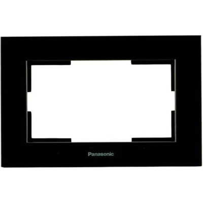 РАМКА ЗА ДВОЕН КОНТАКТ ЧЕРНА panasonic karre plus (8681224874824)