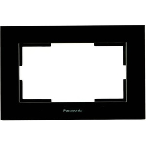 Panasonic РАМКА ЗА ДВОЕН КОНТАКТ ЧЕРНА panasonic karre plus (8681224874824)