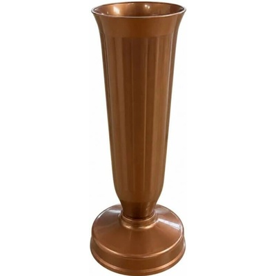 Váza na hrob so záťažou 26 cm medená