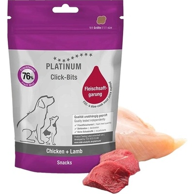 Platinum Natural Click Bits Chicken & Lamb 150 g
