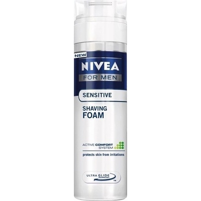 Nivea For Men Sensitive pěna na holení suchá citlivá pleť 200 ml – Sleviste.cz