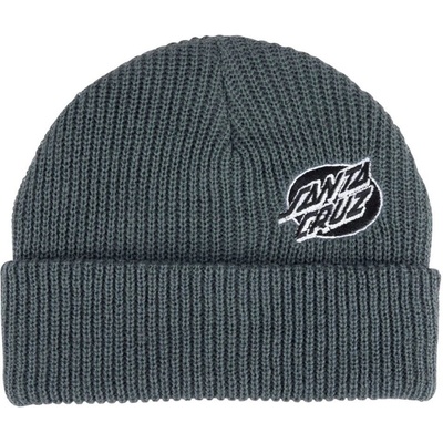 Santa Cruz Mono Lined Oval Dot Beanie Heather Grey