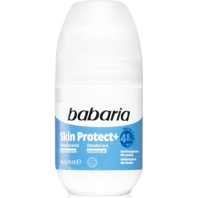Babaria Deodorant Skin Protect+ рол-он с антибактериална добавка 50ml