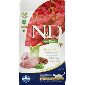 N&D QUINOA grain free cat DIGESTION Lamb 1,5 kg