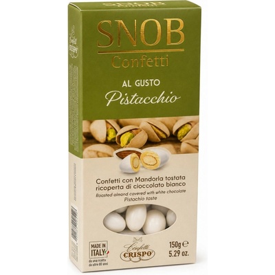 Confetti Snob Pistacchio dražé, pistácia Crispo 150 g