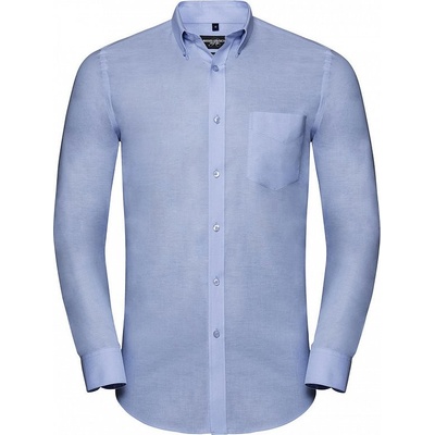 Russell Collection Pánksa košeľa LS Tailored Button-Down Oxford svetlo modrá