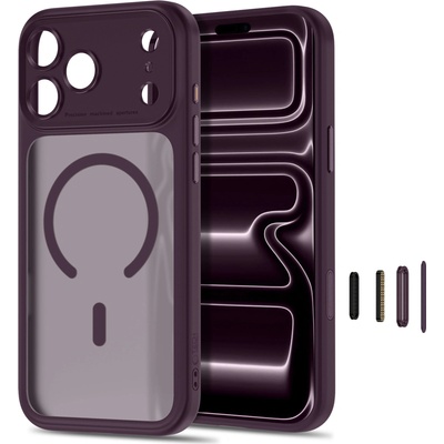 Tech-Protect kryt Magpeak MagSafe na iPhone 17 Pro Max / 18 Pro Max Matte Dark Cherry