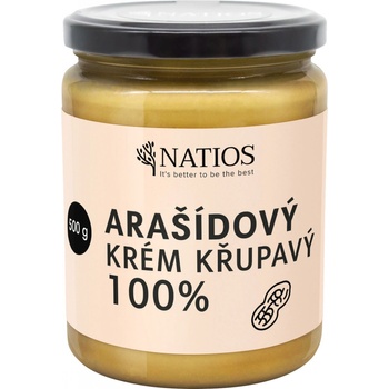 NATIOS Arašidové maslo Chrumkavé 500 g